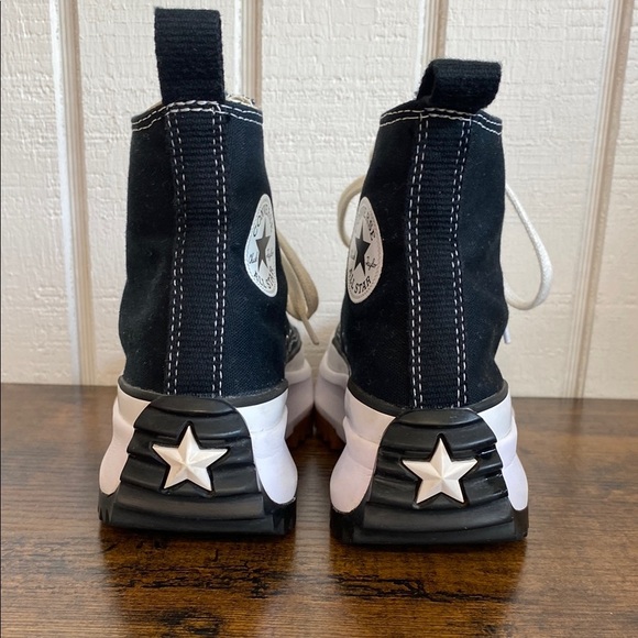Converse Run Star Hike Platform Sneaker Hi-Top Black/White/Gum 5.5 - Picture 7 of 10
